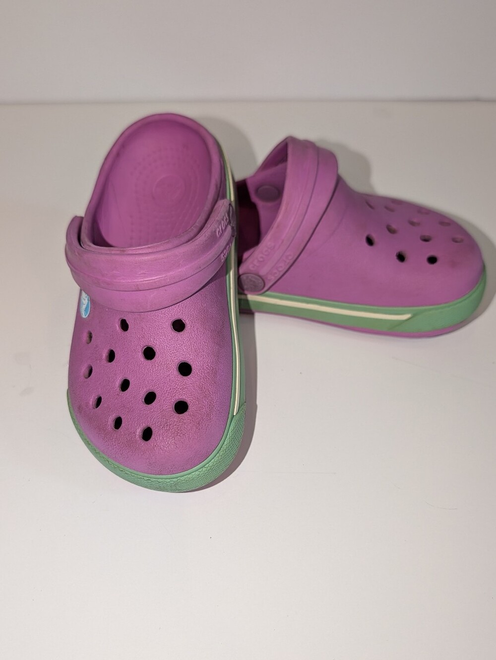 Girls CROCS Crocband Clogs, Watermelon Colors, Toddler Size 6-7